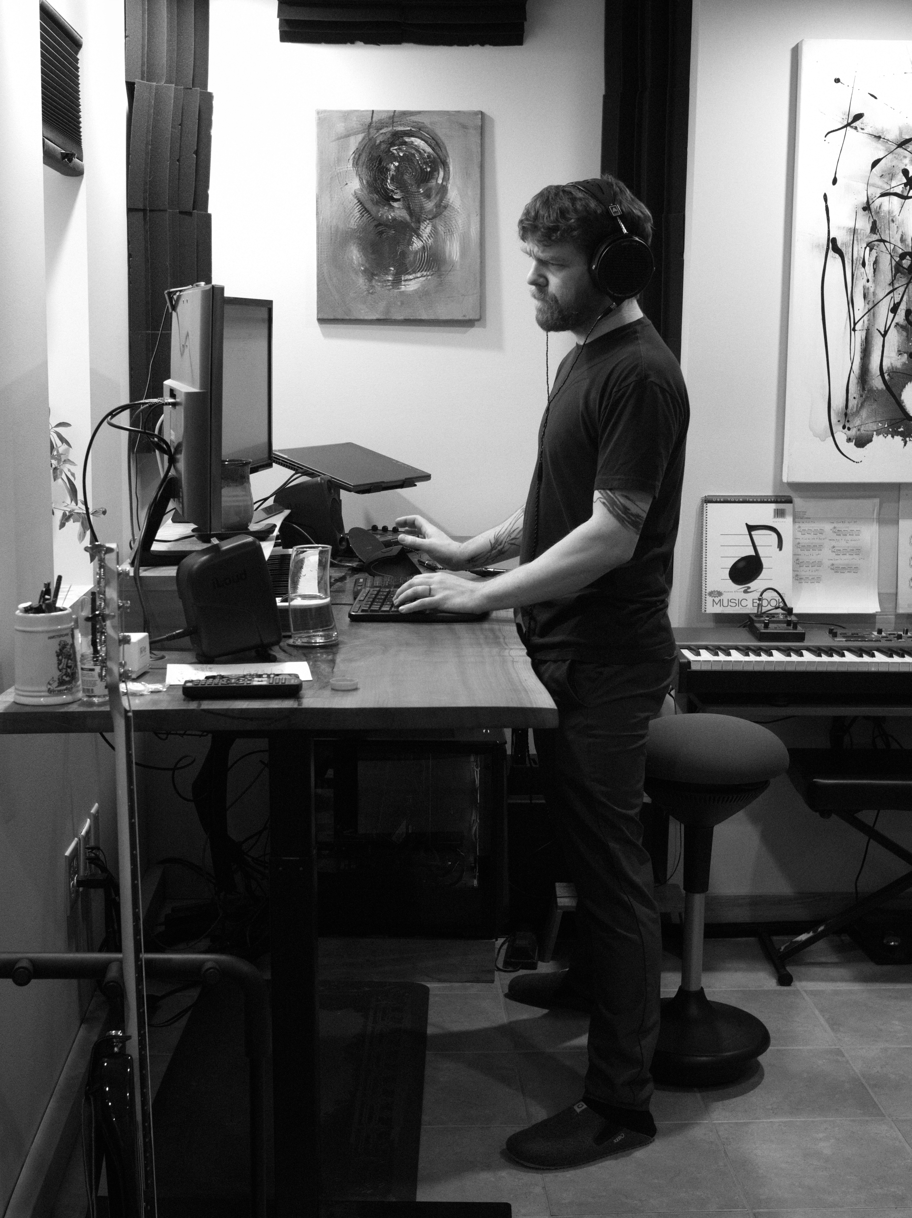 Nathan Douds of Incite Studio rocking the DAW like a GameBoy